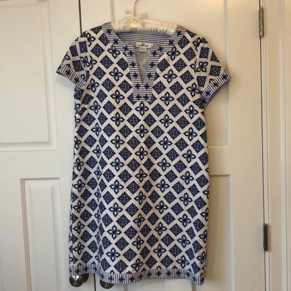 Vineyard Vines Linen Shift Dress - size 10